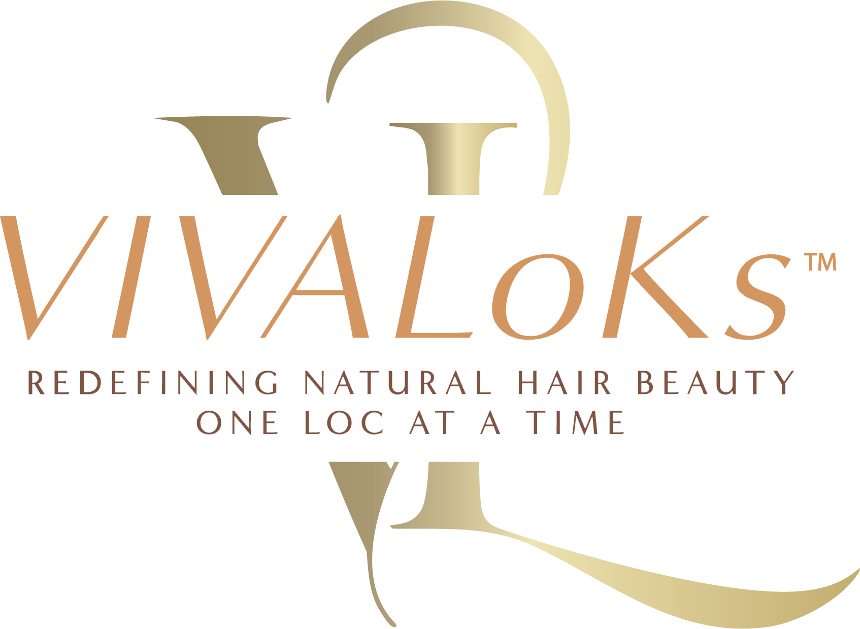 A logo for ivalokshair. Com, with the name of the company in gold letters on top of it.